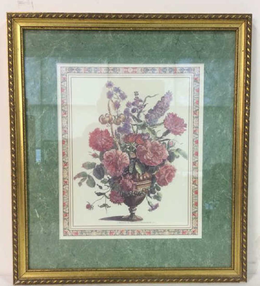Framed & French Matted Floral Botanical Print Art (1 of 6)