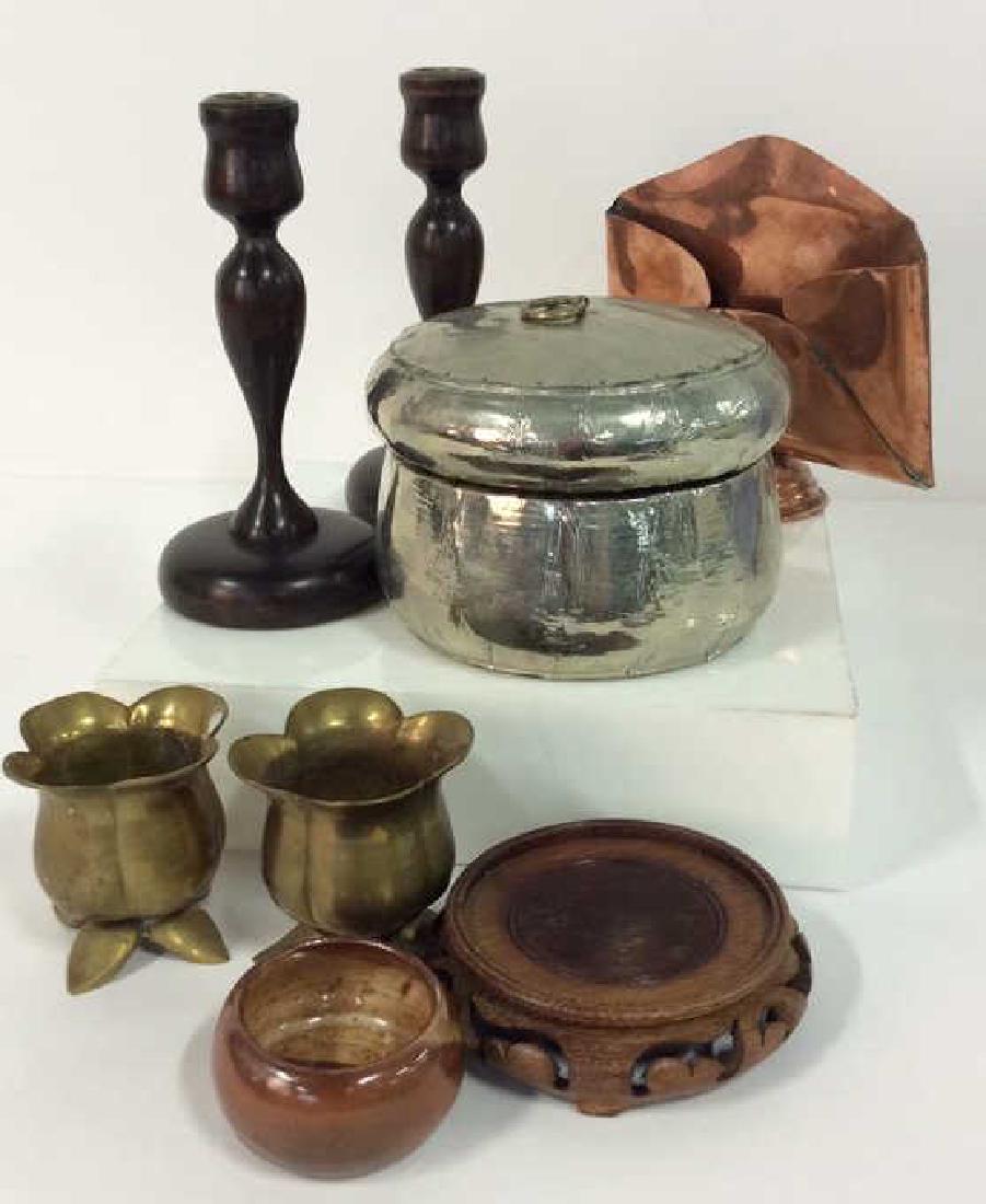 Lot 6 Assorted Metal and Wood Accessories (1 of 9)