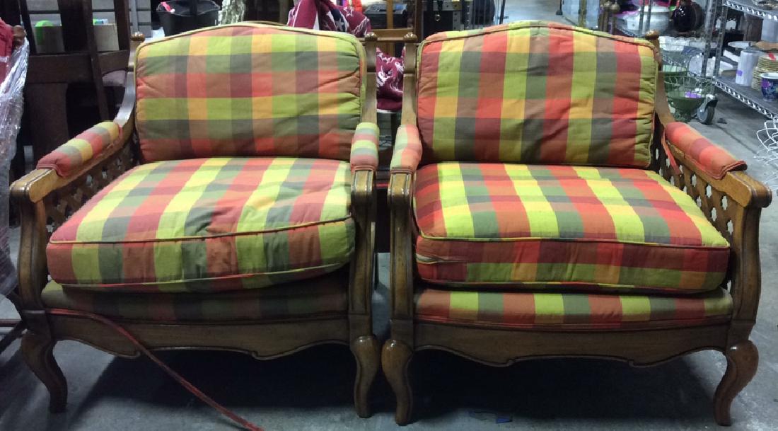 Pair FINCHLEIGH COLLECTION Wooden Club Chairs (1 of 8)