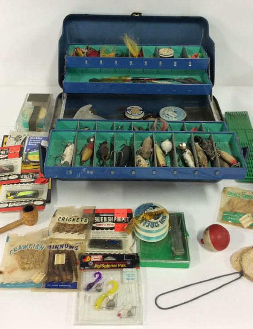 Group Lot Vintage Fishing Gear Tackle w Box (1 of 13)