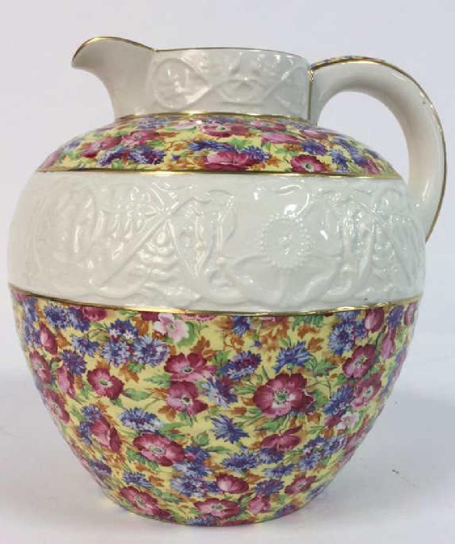 English Chintz Porcelain Pitcher Royal Winston (1 of 11)