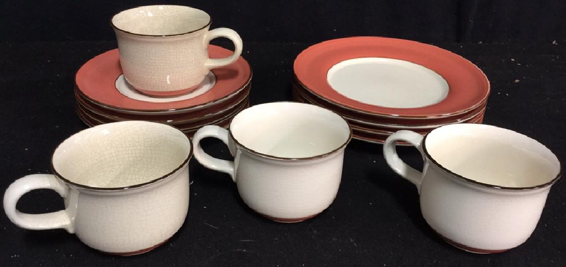 Group Lot 12 Pieces Ceramic Dessert Service (1 of 6)