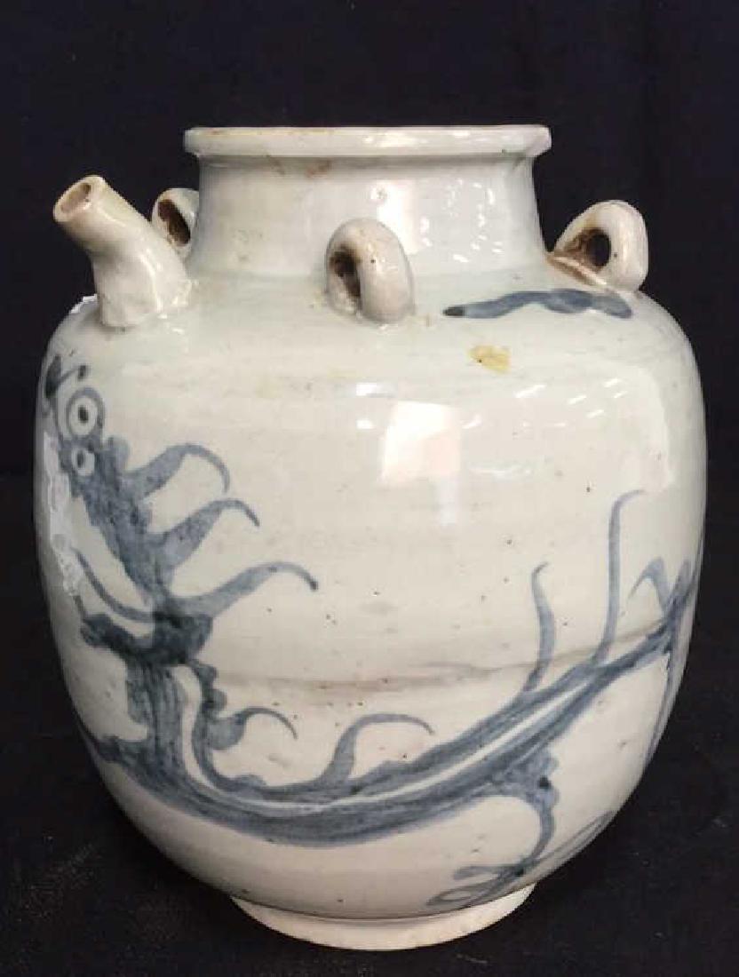 Hand Crafted Painted Asian Ceramic Jug (1 of 7)