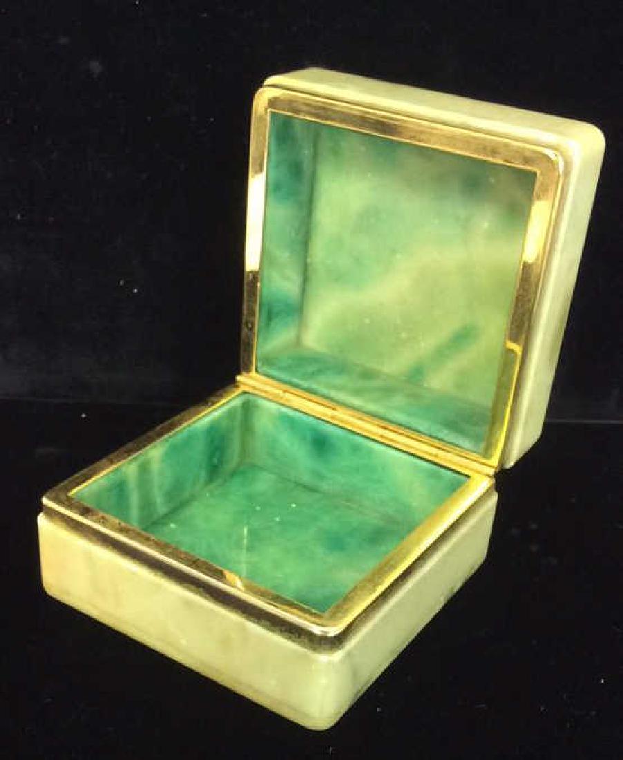 Polished Stone Two Tone Trinket Box (1 of 7)