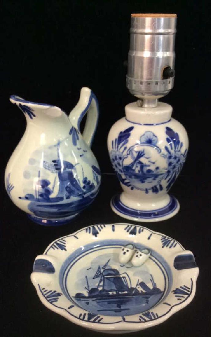Lot 3 Assorted Dutch Style Porcelain (1 of 8)