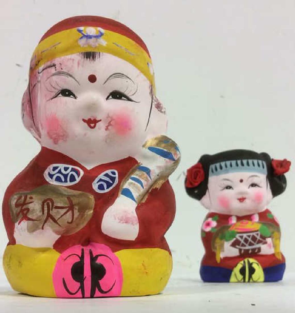 Lot 2 Clay Asian Cartoon Style Figures (1 of 5)