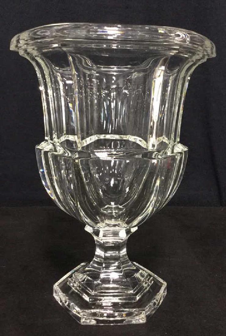 Heavy Crystal Vase With Footed Base (1 of 5)