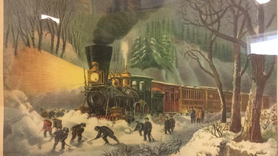 Framed AMERICAN RAILROAD SCENE (1 of 8)