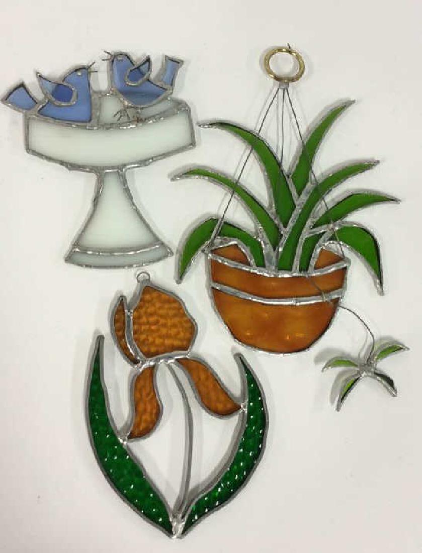 Lot 3 Stained Glass Wall Hangings Sun Catchers (1 of 8)
