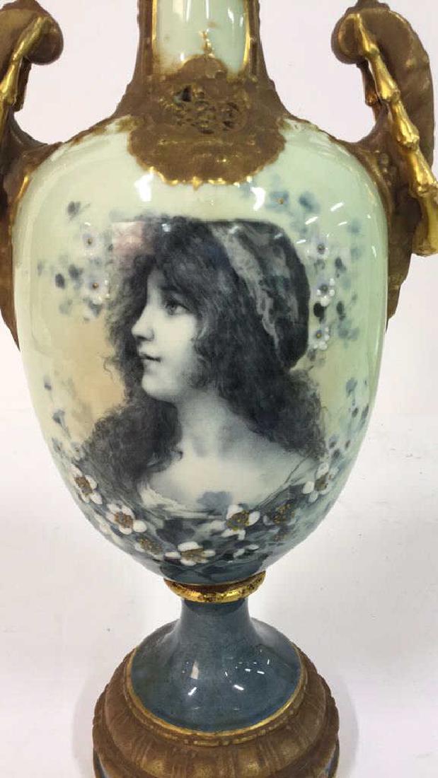 Antique German Signed Porcelain Urn Vase (1 of 10)