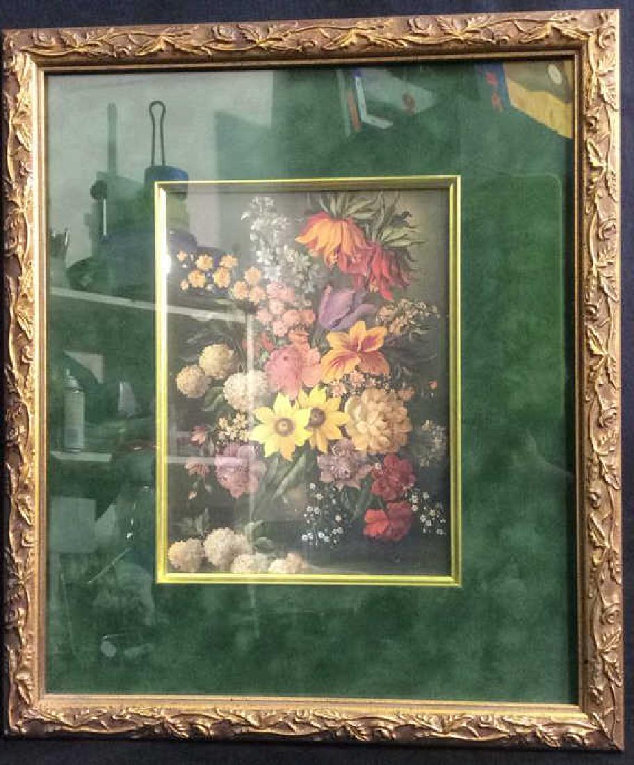 Framed & Matted Floral Print Artwork (1 of 9)