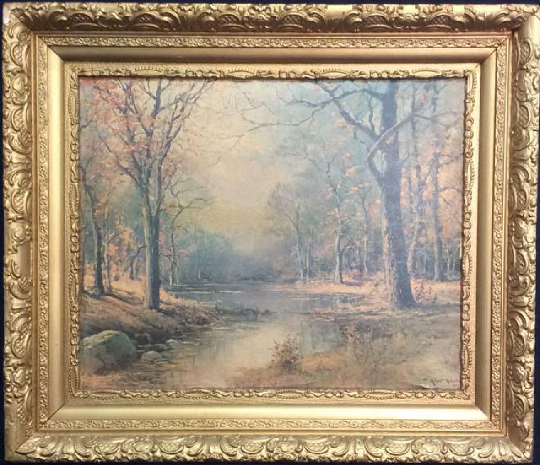 ROBERT WOOD Framed Textured Print On Board