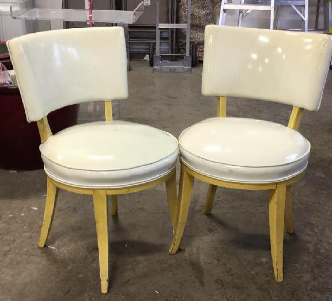 Pair Mod Patent Leather Klismo Chairs (1 of 8)