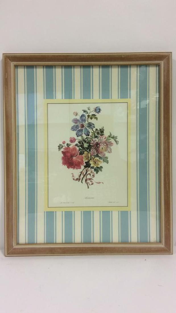Vintage Framed Floral Print (1 of 8)