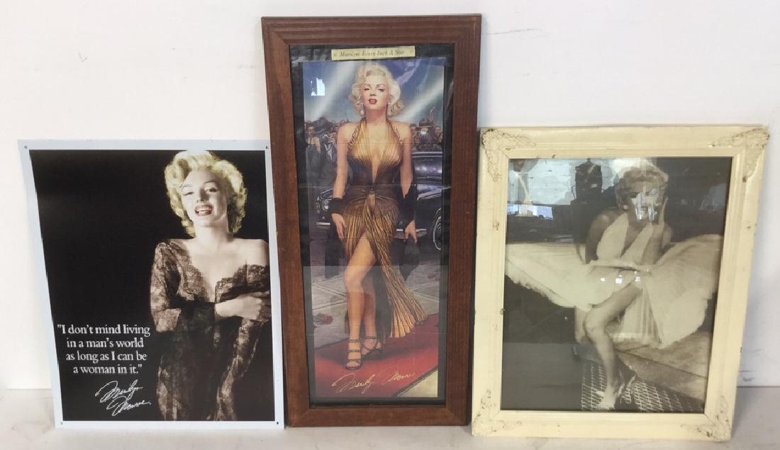 Lot 3 Vintage Frame With Marilyn Monroe Photo (1 of 12)
