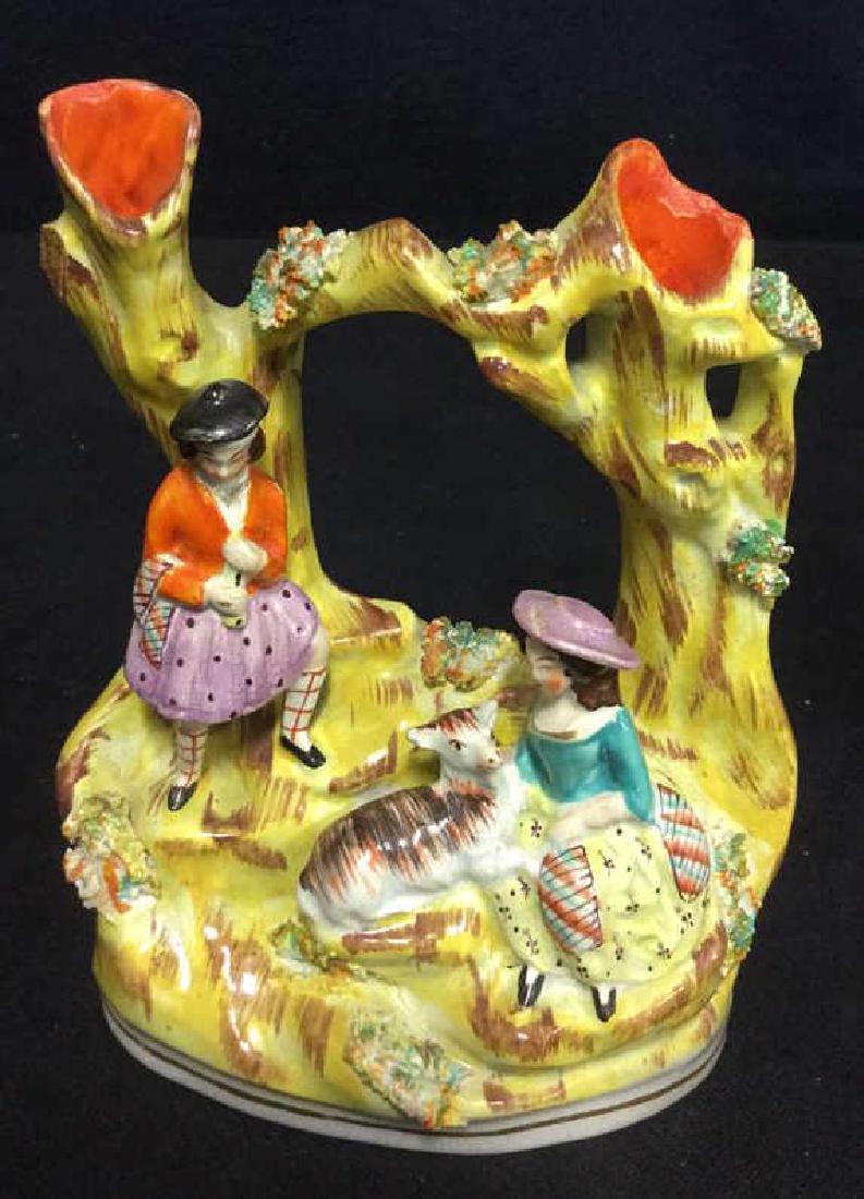 Staffordshire Style Hand Painted Bud Vase (1 of 7)