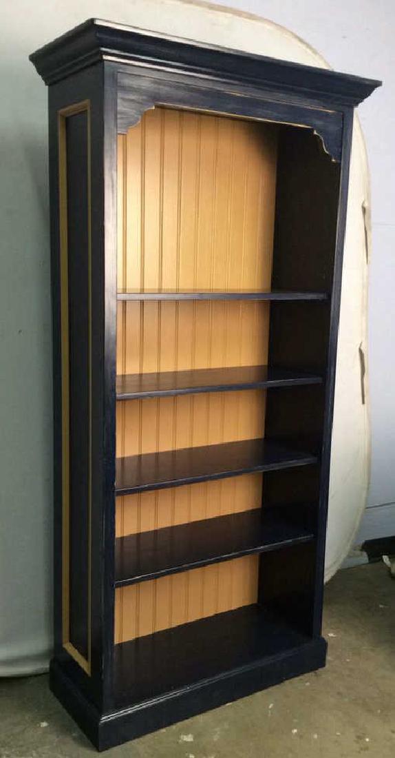 Navy Toned and Cream Wooden Bookshelf (1 of 6)