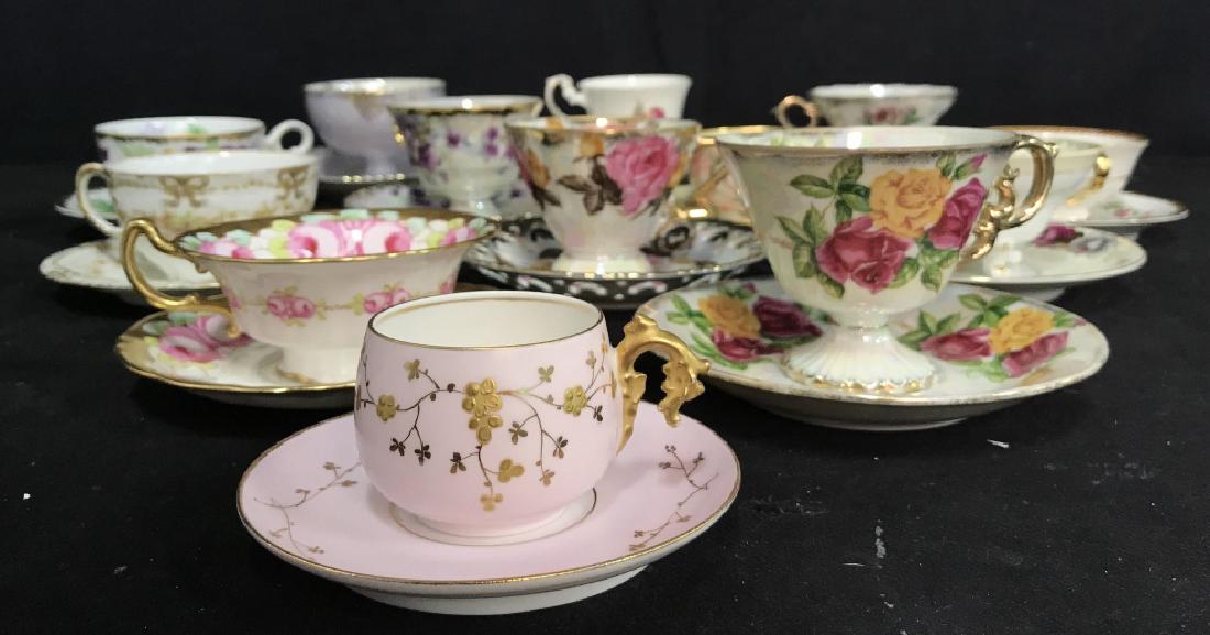 Group Lot 13 Assorted Fine China Teacups and (1 of 8)