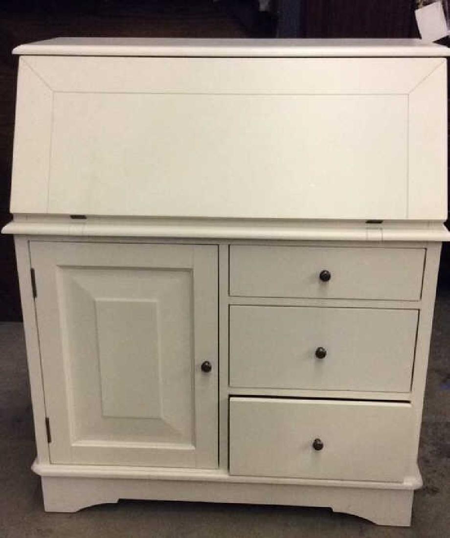 Cream Toned Wooden Flip Open Writers Desk (1 of 7)