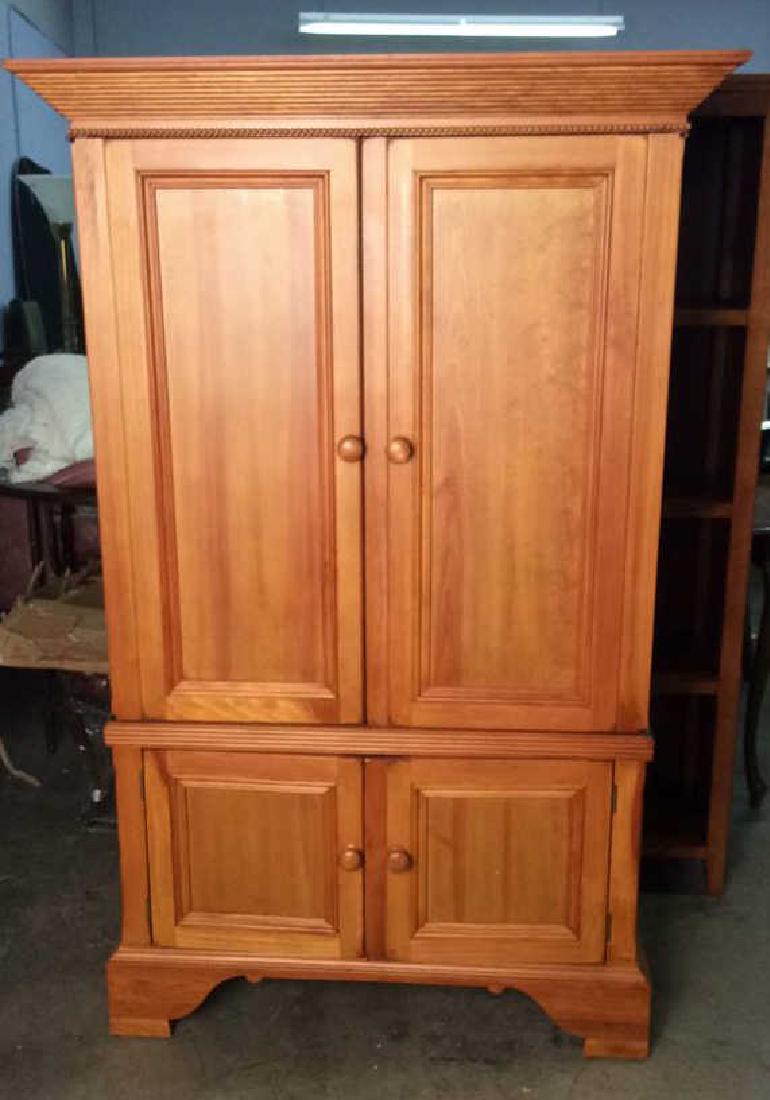 LEXINGTON Light Brown Toned Entertainment Console (1 of 8)