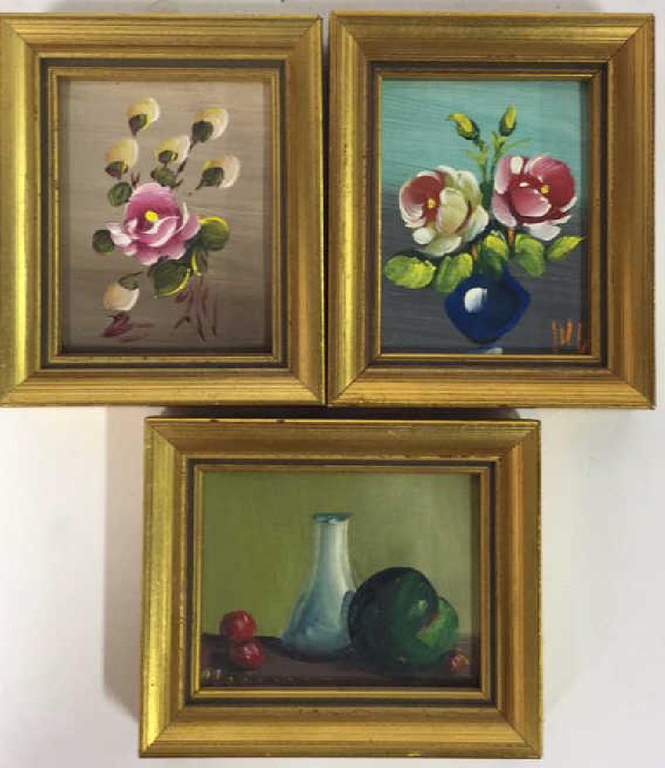 3 Small Framed Paintings, Spain (1 of 6)