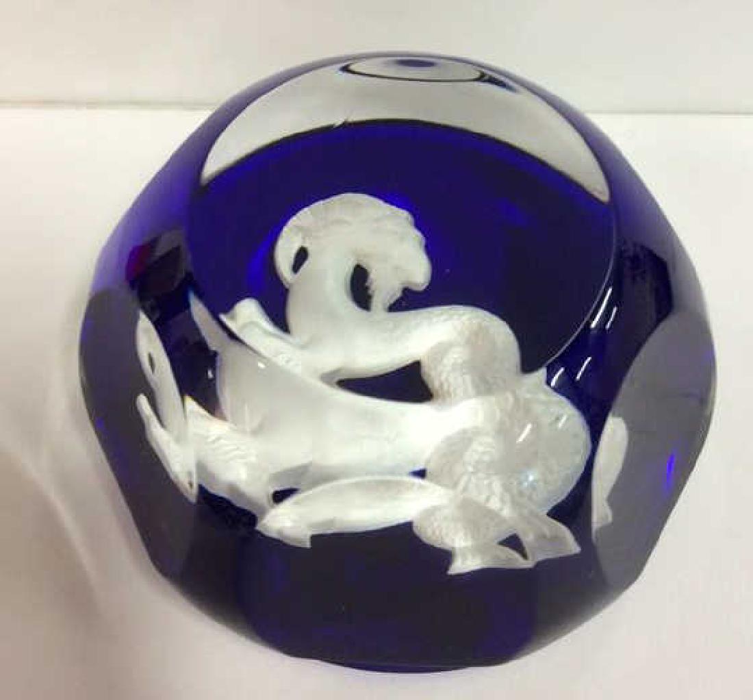 BACCARAT Art Glass Crystal Capricorn Paperweight (1 of 8)