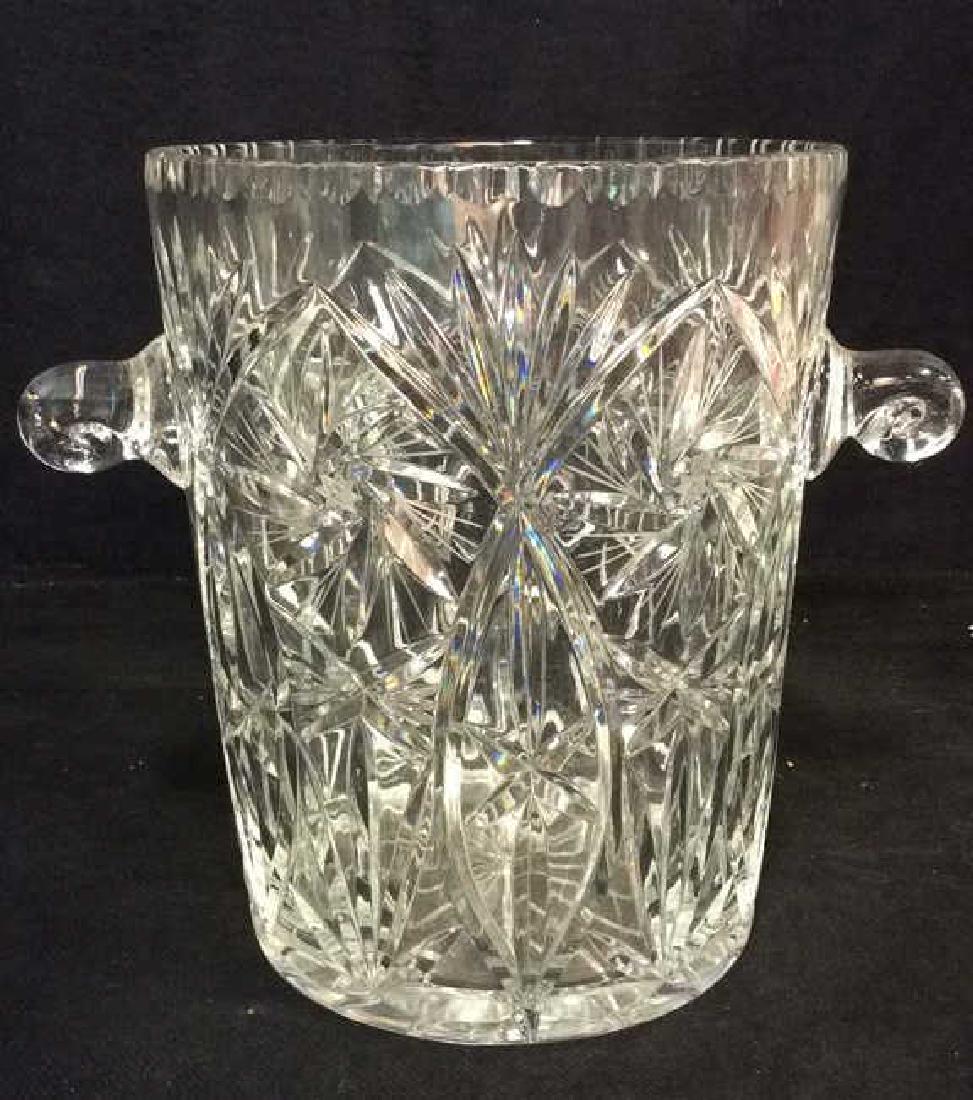 Cut  Glass/Crystal Ice Bucket W Handles (1 of 10)