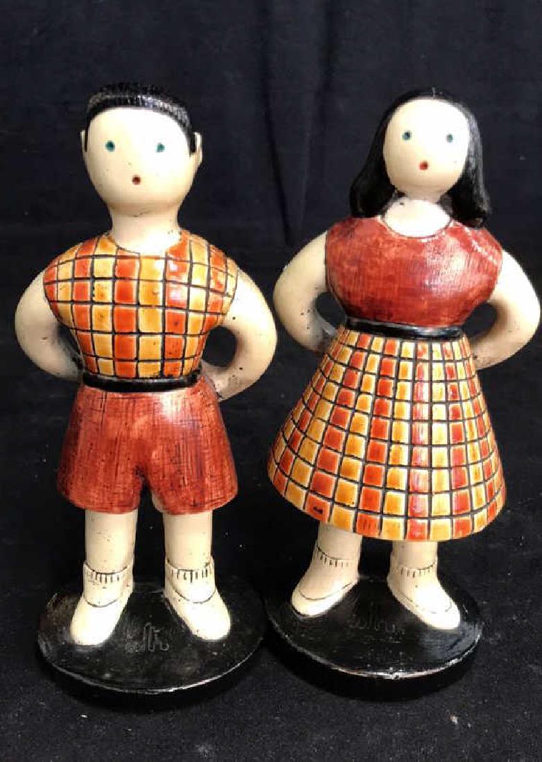 DOROTHY C. Thorpe Pair Folk Art Figures (1 of 9)