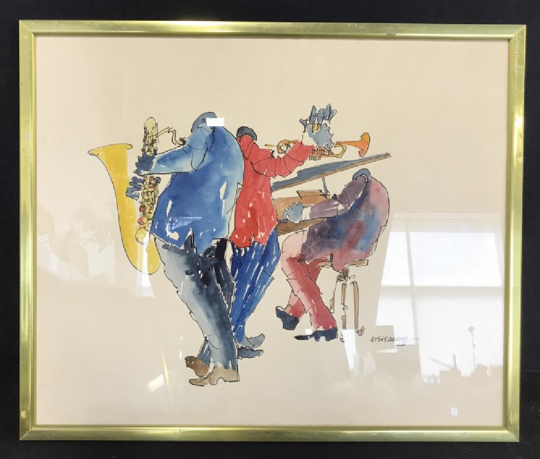 Leo Meiersdorff Jazz Musicians Watercolor (1 of 8)