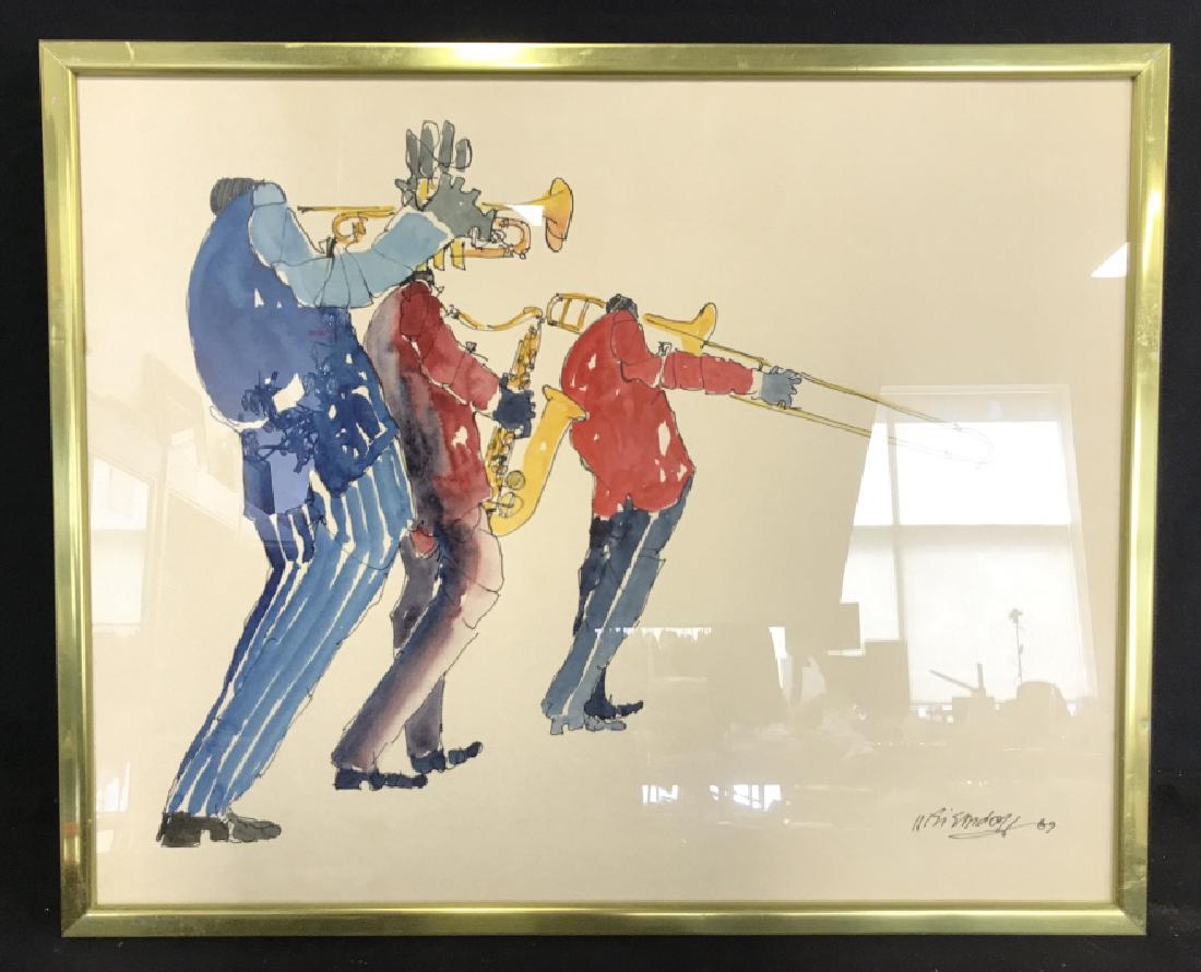 Leo Meiersdorff Jazz Musicians Watercolor (1 of 8)