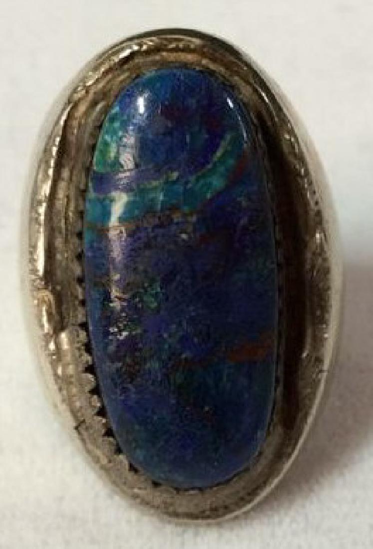 Sterling Ring W Oval Cut Natural Stone (1 of 8)