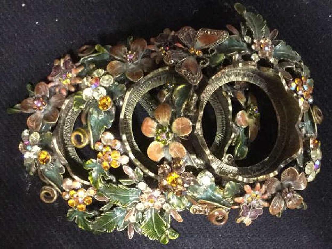 Bejeweled and Gilded Candle Base Rings, Set 3 (1 of 9)