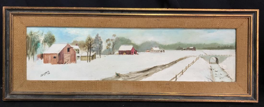 Vintage Oil Painting On Board By Joe Smith C 1970 (1 of 9)