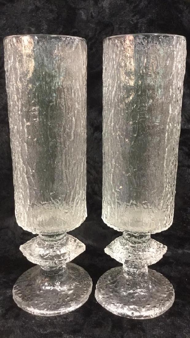 Pair Art Glass Crystal Stemware (1 of 8)