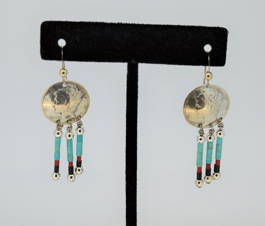 1945 Mercury Dime Earrings (1 of 1)