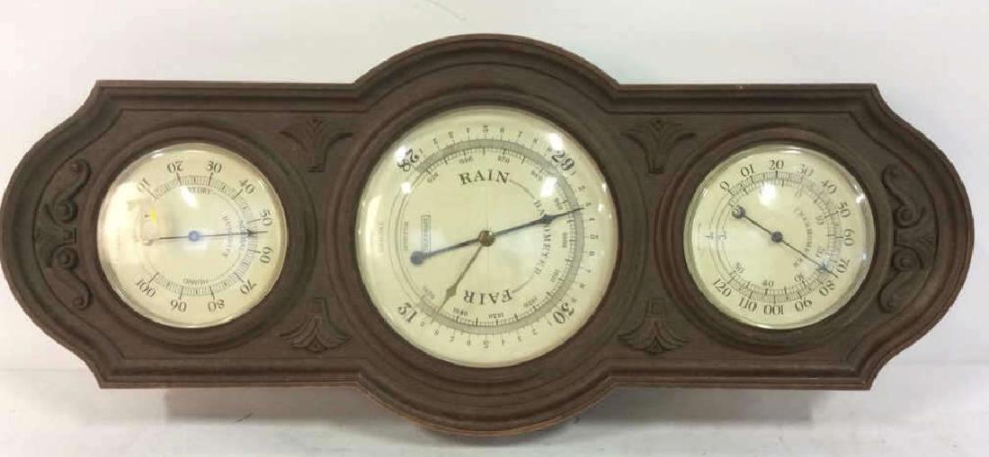 Brown Toned SPRINGFIELD Barometer (1 of 9)