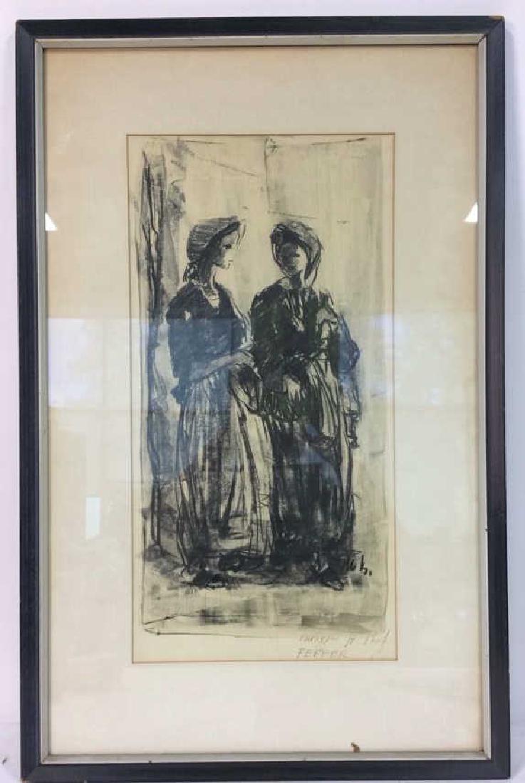 Signed Framed & Matted FERRER Lithograph (1 of 10)