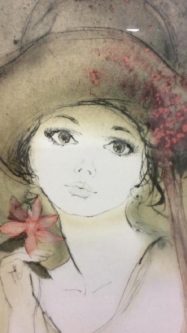 Limited Edition Woman’s Portrait Litho (1 of 9)