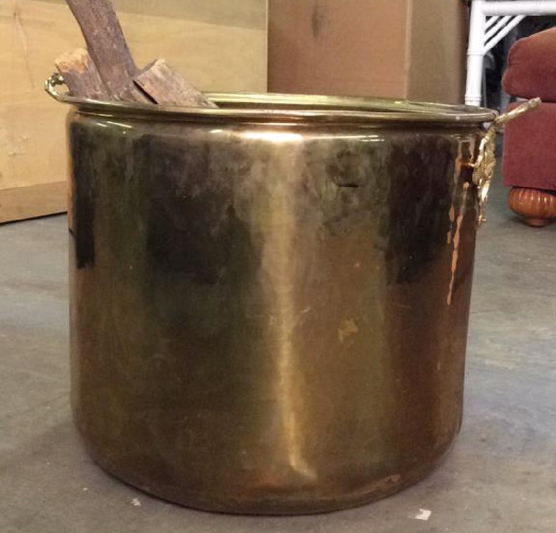 Gold Toned Planter With Ornate Handles (1 of 8)