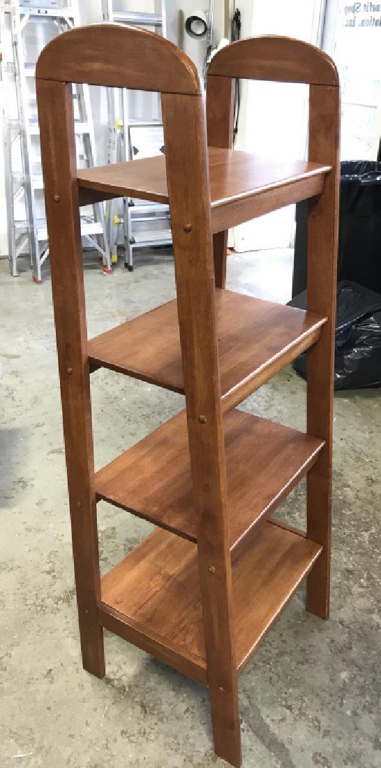 Brown Toned Wooden Bookshelf/ Display w 4 Shelves (1 of 8)