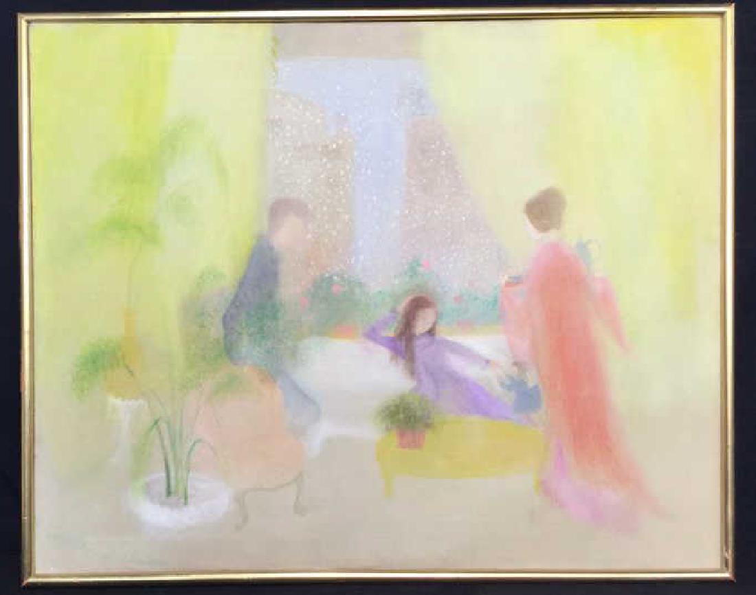 LEE BENNITT SCHREIBER Figural Painting On Canvas (1 of 10)