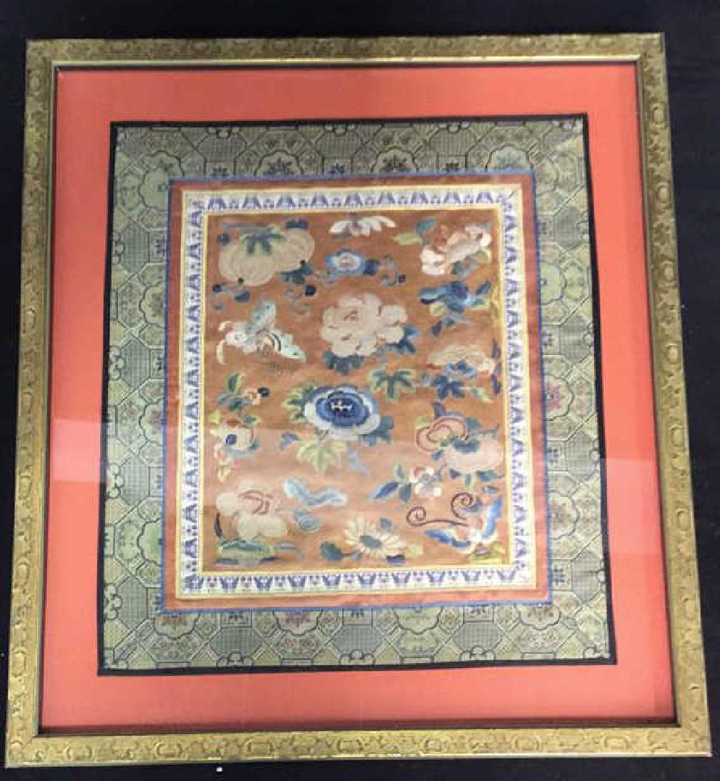 Vintage Framed Chinese Embroidery On Silk (1 of 13)