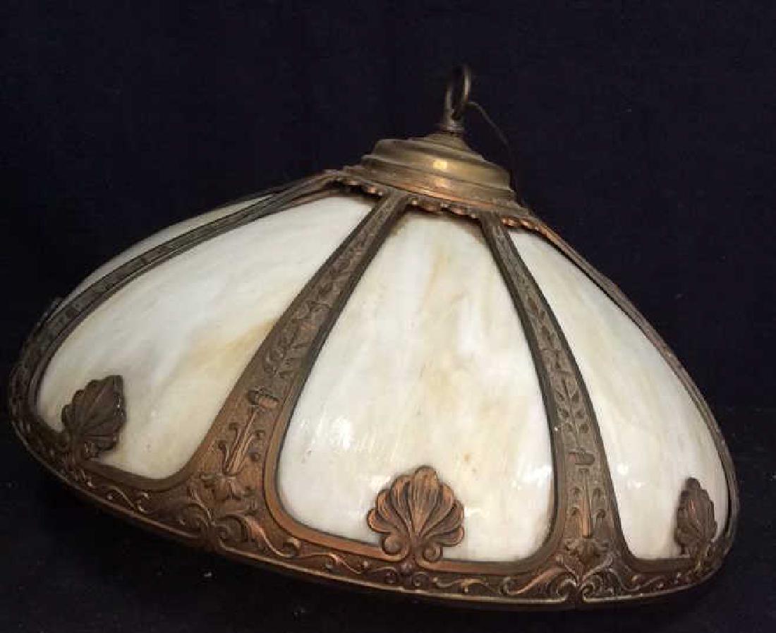 Art Glass  Art Nouveau Hanging Light FIxture (1 of 9)