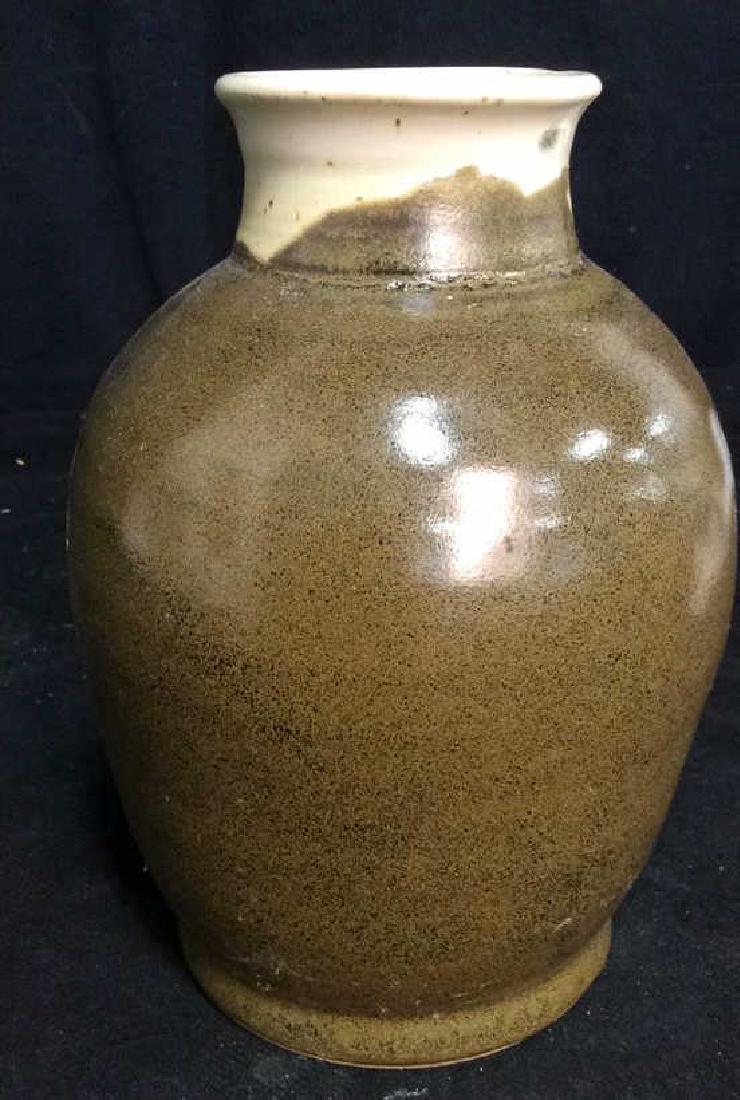 Green Glazed Ceramic JUG, Signed (1 of 11)