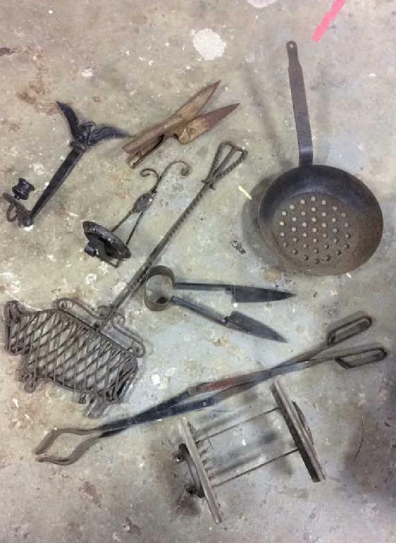 Lot 8 Assorted Vintage & Antique Iron Tools (1 of 10)