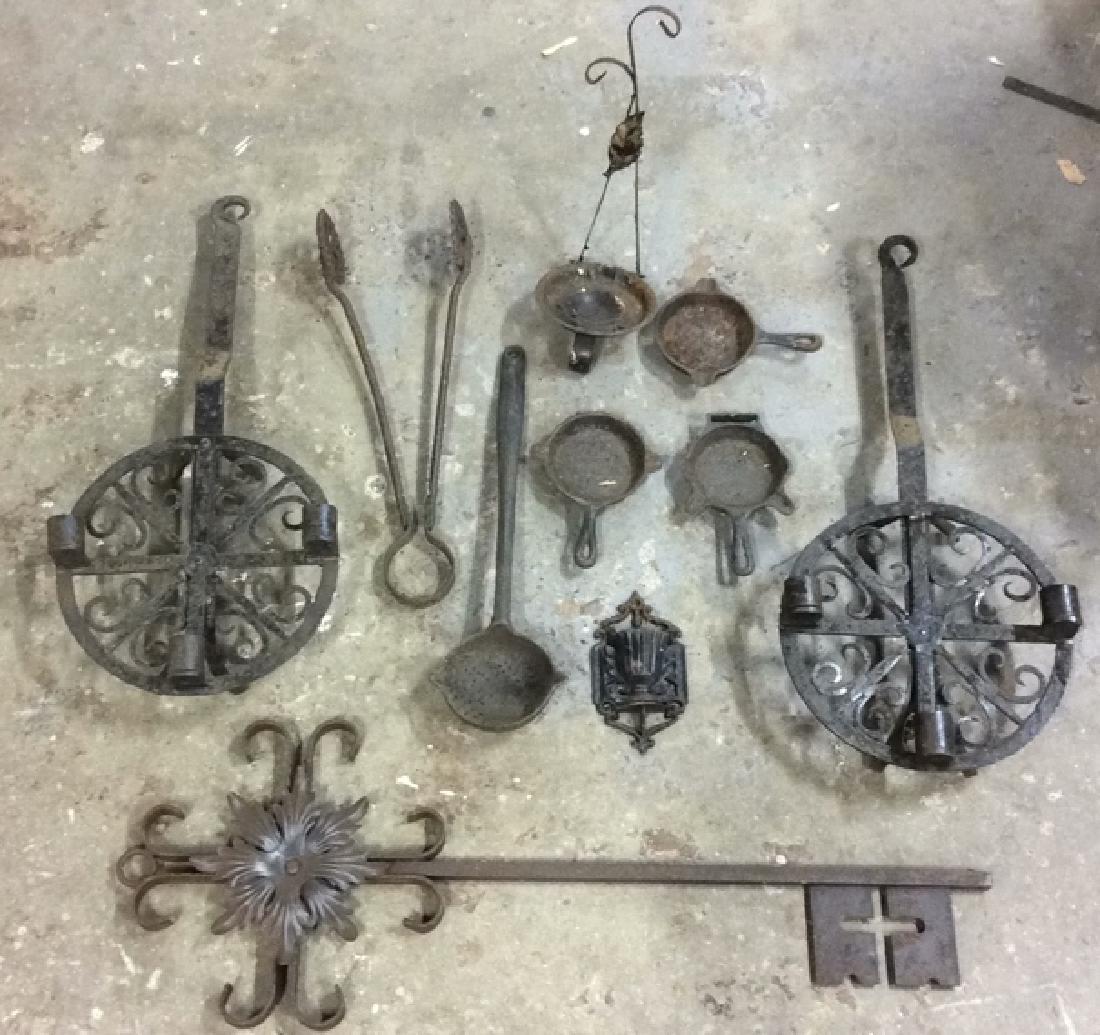 Lot 9 Assorted Vintage & Antique Iron Tools (1 of 10)