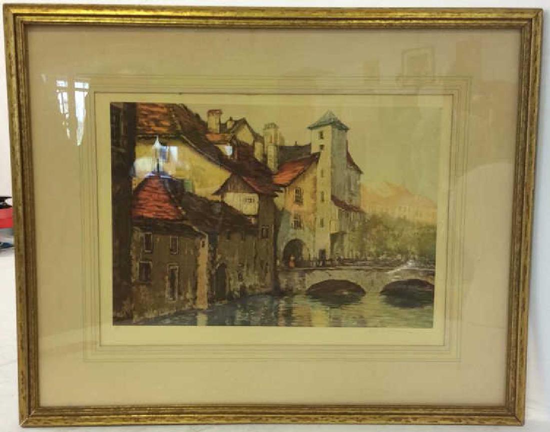 Framed & Signed Possible Lithograph Artwork (1 of 10)