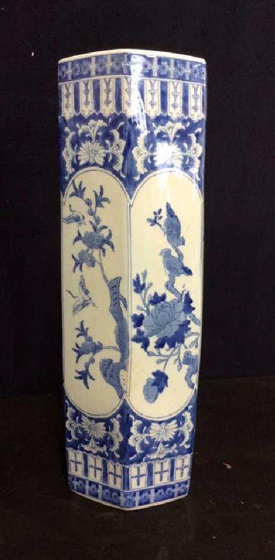 Vintage Blue White Ceramic Asian Stand (1 of 10)