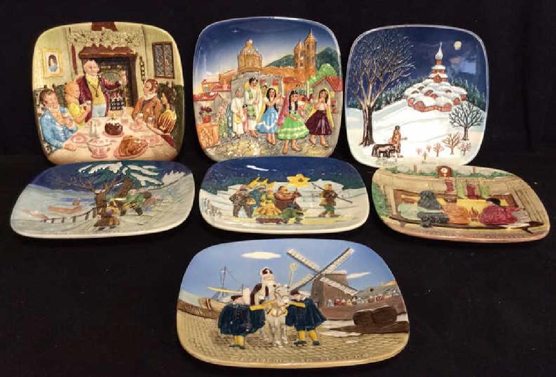 Set 7 BESWICK Collectible Christmas Plates (1 of 7)