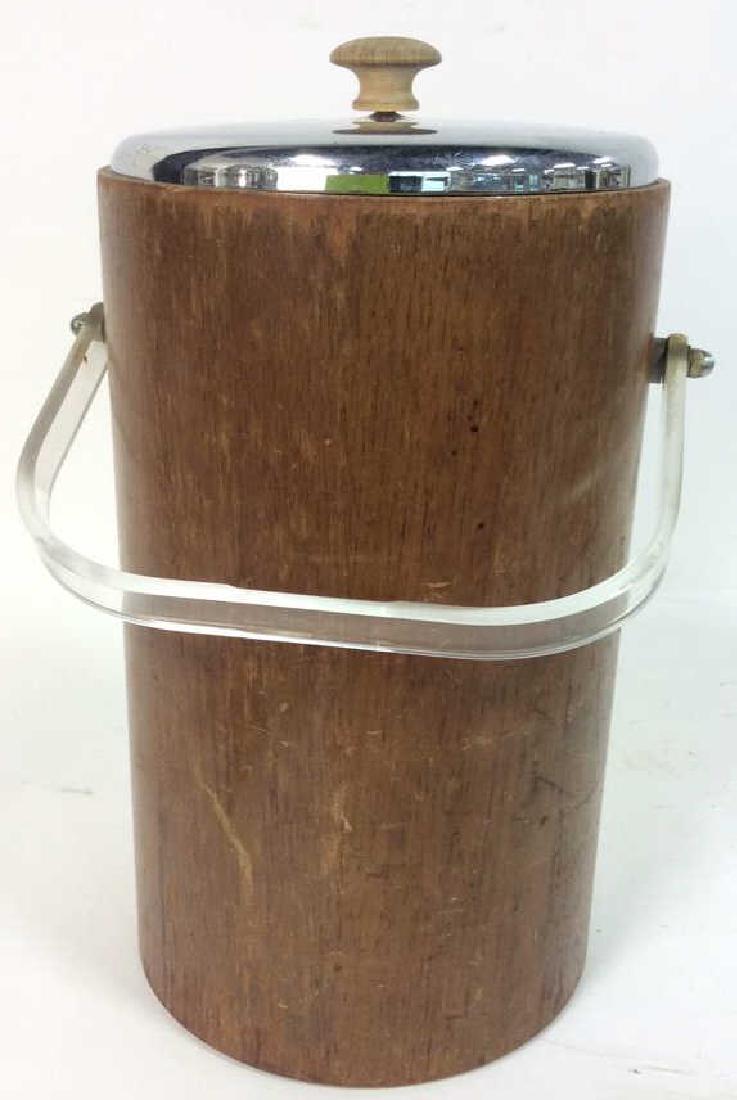 Brown Toned Wooden Ice Bucket (1 of 8)
